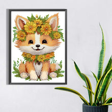 Load image into Gallery viewer, Diamond Painting - Partial Special Shaped - sunflower fox (30*40CM)
