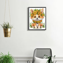 Load image into Gallery viewer, Diamond Painting - Partial Special Shaped - sunflower fox (30*40CM)
