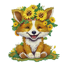 Load image into Gallery viewer, Diamond Painting - Partial Special Shaped - sunflower fox (30*40CM)
