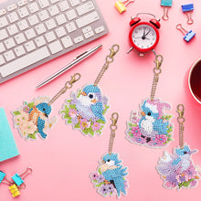 Load image into Gallery viewer, 5PCS Diamond Painting Keychain Double Sided Rhinestone Painting Keychain Pendant
