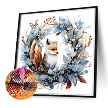 Load image into Gallery viewer, Diamond Painting - Full Round - animals in wreath (40*40CM)
