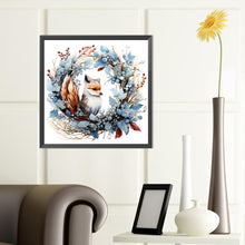 Load image into Gallery viewer, Diamond Painting - Full Round - animals in wreath (40*40CM)

