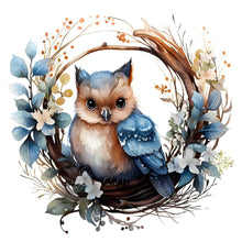 Load image into Gallery viewer, Diamond Painting - Full Round - animals in wreath (40*40CM)
