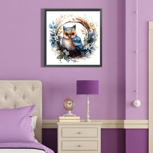Load image into Gallery viewer, Diamond Painting - Full Round - animals in wreath (40*40CM)
