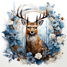 Load image into Gallery viewer, Diamond Painting - Full Round - animals in wreath (40*40CM)
