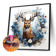 Load image into Gallery viewer, Diamond Painting - Full Round - animals in wreath (40*40CM)
