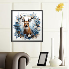 Load image into Gallery viewer, Diamond Painting - Full Round - animals in wreath (40*40CM)
