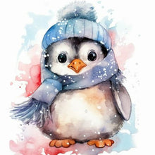 Load image into Gallery viewer, Diamond Painting - Full Round - Watercolor painted penguin (40*40CM)
