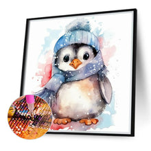 Load image into Gallery viewer, Diamond Painting - Full Round - Watercolor painted penguin (40*40CM)
