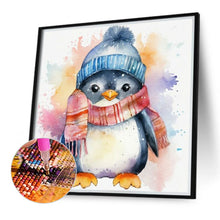 Load image into Gallery viewer, Diamond Painting - Full Round - Watercolor painted penguin (40*40CM)
