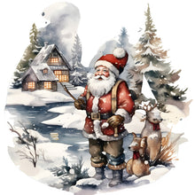 Load image into Gallery viewer, 4pcs Diamond Painting Set - snow santa claus (30*30CM)
