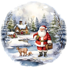 Load image into Gallery viewer, 4pcs Diamond Painting Set - snow santa claus (30*30CM)
