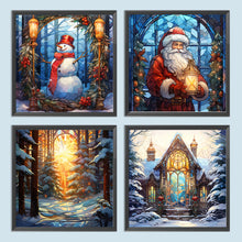 Load image into Gallery viewer, 4pcs Diamond Painting Set - Christmas atmosphere (30*30CM)
