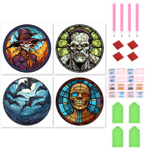Load image into Gallery viewer, 4pcs Diamond Painting Set - halloween atmosphere (30*30CM)
