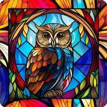 Load image into Gallery viewer, 4pcs Diamond Painting Set - owl glass painting (30*30CM)
