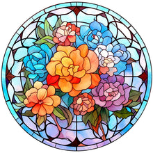 Load image into Gallery viewer, 4pcs Diamond Painting Set - flower glass painting (30*30CM)
