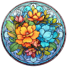 Load image into Gallery viewer, 4pcs Diamond Painting Set - flower glass painting (30*30CM)
