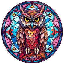 Load image into Gallery viewer, 4pcs Diamond Painting Set - owl glass painting (30*30CM)
