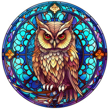 Load image into Gallery viewer, 4pcs Diamond Painting Set - owl glass painting (30*30CM)
