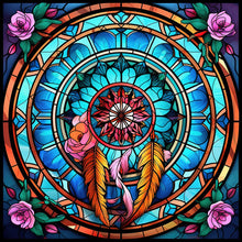 Load image into Gallery viewer, 4pcs Diamond Painting Set - dream catcher glass painting (30*30CM)
