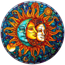 Load image into Gallery viewer, 4pcs Diamond Painting Set - sun and moon glass painting (30*30CM)

