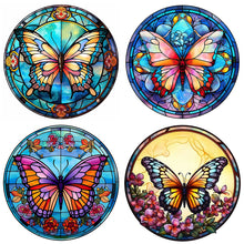 Load image into Gallery viewer, 4pcs Diamond Painting Set - butterfly glass painting (30*30CM)
