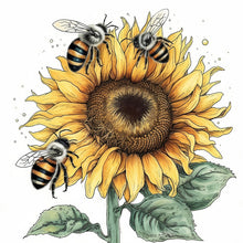 Load image into Gallery viewer, 4pcs Diamond Painting Set - sunflower honey (30*30CM)
