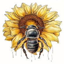 Load image into Gallery viewer, 4pcs Diamond Painting Set - sunflower honey (30*30CM)
