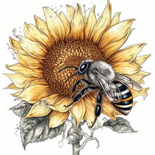 Load image into Gallery viewer, 4pcs Diamond Painting Set - sunflower honey (30*30CM)
