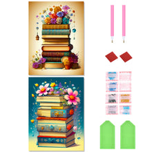 Load image into Gallery viewer, 2pcs Diamond Painting Set - Flowers and books (30*40CM)
