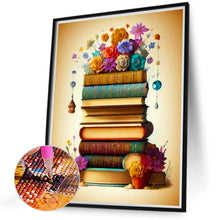 Load image into Gallery viewer, 2pcs Diamond Painting Set - Flowers and books (30*40CM)
