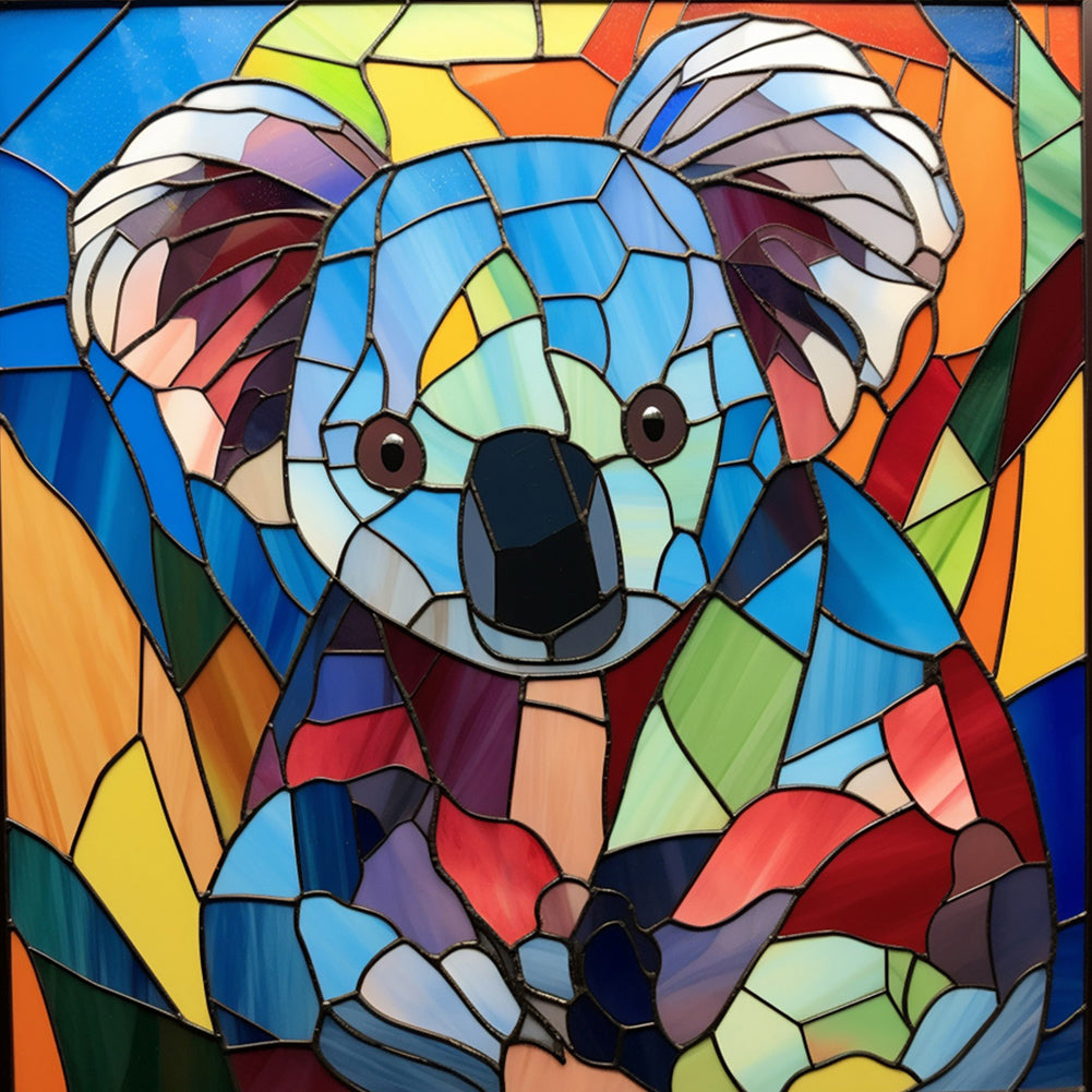 Diamond Painting - Full Round - koala glass painting (40*40CM)