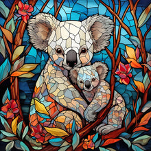 Load image into Gallery viewer, Diamond Painting - Full Round - koala glass painting (40*40CM)
