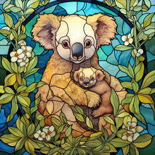 Load image into Gallery viewer, Diamond Painting - Full Round - koala glass painting (40*40CM)
