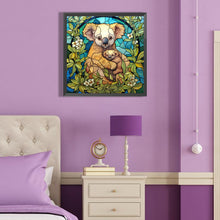Load image into Gallery viewer, Diamond Painting - Full Round - koala glass painting (40*40CM)
