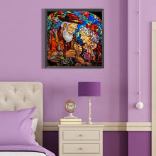 Load image into Gallery viewer, Diamond Painting - Full Round - Elderly couple glass painting (40*40CM)
