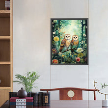 Load image into Gallery viewer, Diamond Painting - Full Round - forest owl (40*50CM)

