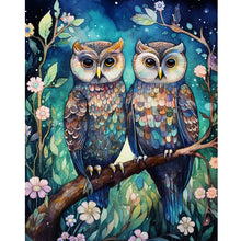 Load image into Gallery viewer, Diamond Painting - Full Round - forest owl (40*50CM)
