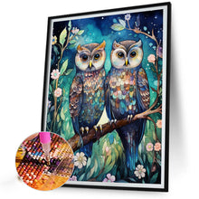 Load image into Gallery viewer, Diamond Painting - Full Round - forest owl (40*50CM)
