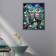 Load image into Gallery viewer, Diamond Painting - Full Round - forest owl (40*50CM)
