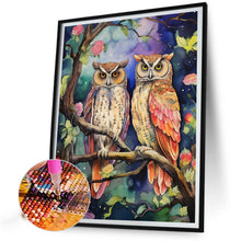 Load image into Gallery viewer, Diamond Painting - Full Round - forest owl (40*50CM)
