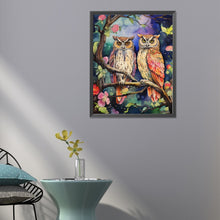 Load image into Gallery viewer, Diamond Painting - Full Round - forest owl (40*50CM)
