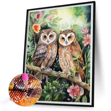 Load image into Gallery viewer, Diamond Painting - Full Round - forest owl (40*50CM)
