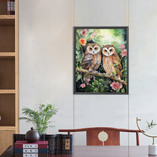 Load image into Gallery viewer, Diamond Painting - Full Round - forest owl (40*50CM)
