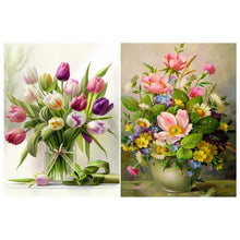 Load image into Gallery viewer, 2pcs Diamond Painting Set - fresh bouquet (30*40CM)
