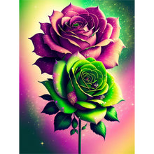 Load image into Gallery viewer, 2pcs Diamond Painting Set - glitter rose (30*40CM)
