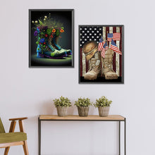 Load image into Gallery viewer, 2pcs Diamond Painting Set - military boots (30*40CM)
