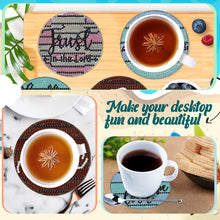 Load image into Gallery viewer, 8PCS Diamond Painting Art Coaster Kit Flower Bird Christmas Gnome Winter Snowman
