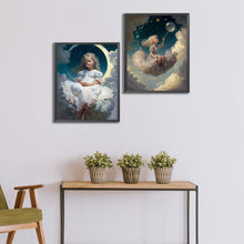 Load image into Gallery viewer, 2pcs Diamond Painting Set - girl on clouds (40*50CM)
