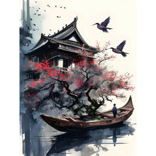 Load image into Gallery viewer, 2pcs Diamond Painting Set - Ink landscape architecture (30*40CM)
